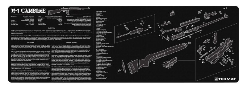 TEKMAT TEKR36M1CARB 12x36 In 1/8 In M1 Carbine Parts Diagram