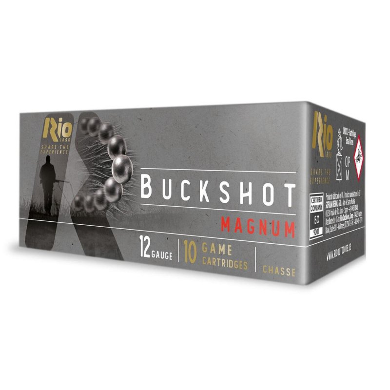 Rio Outdoors Corp Rio Royal Buck 15P 12ga 3 In 15plt #00 1200fps 10ct