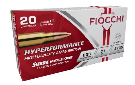 Fiocchi 223 Rem 77gr HPBT MK Ammo