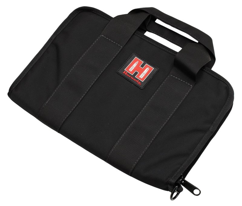 Hornady 99117 Soft Pistol Case Black/Red Cordura YKK Zipper 1 Handgun