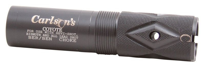 Carlson's 12 Gauge Beretta Benelli Black Choke Tube 30042 - Ported, Coyote Hunting, Waterfowl, Predator, 70 Yards Range, T & #4 Buckshot Loads