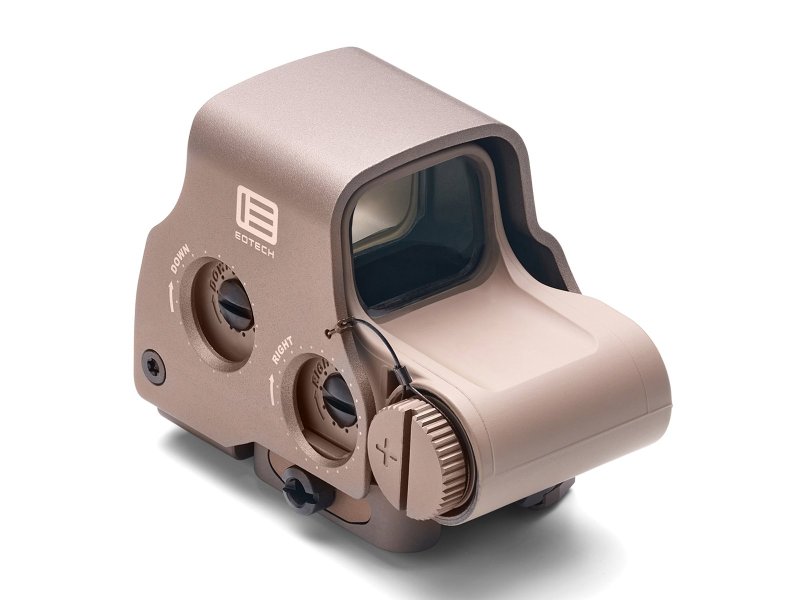 Eotech EXPS3 Extreme 1x30.5mm x 21.6mm Hybrid Red Dot Sight - Tan, Night Vision-Compatible, Quick-Detach Lever, 2-Eyes-Open Shooting, 7mm Raised Base