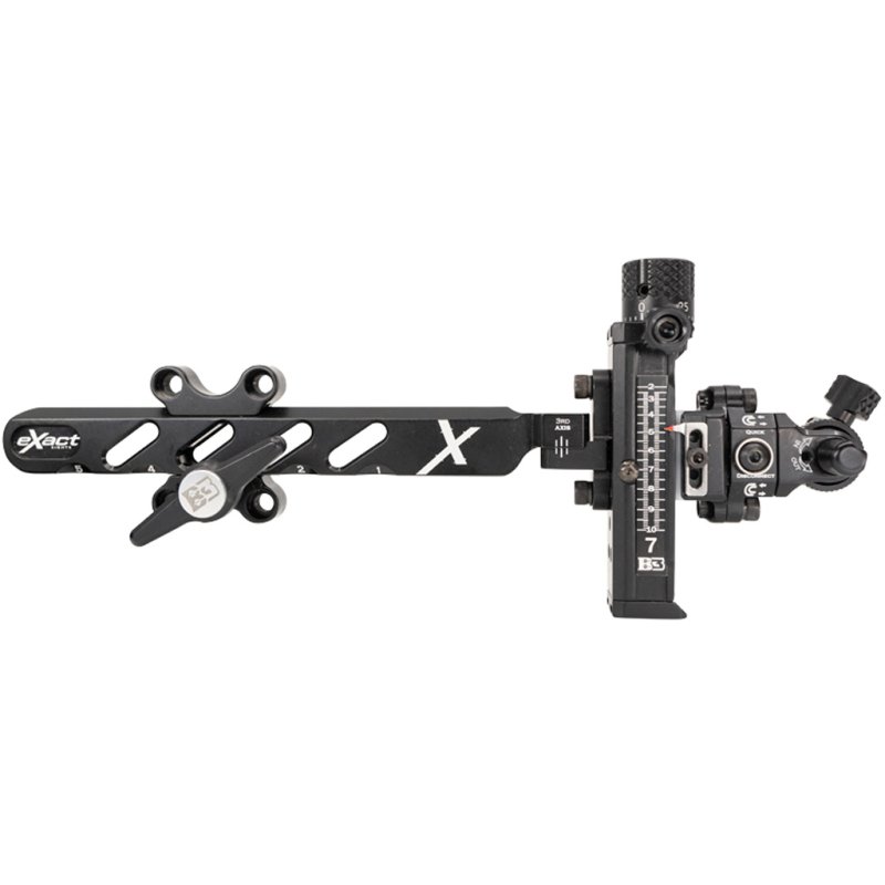 B3 EXCT-3DQ2-LH-M 3D Q2 Mathews Bar Sight LH, 6" Aluminum, 3-Axis