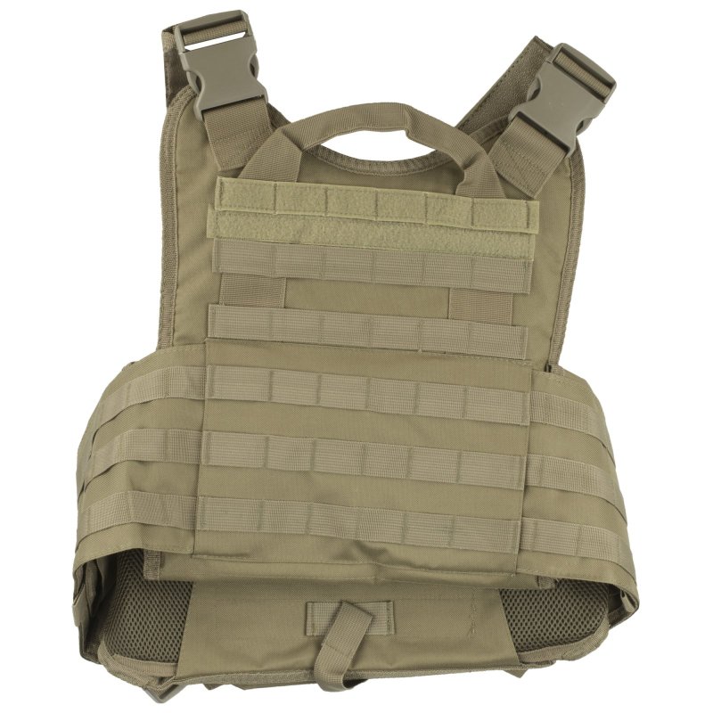 NcSTAR CVPCV2924T Plate Carrier Vest, Tan Nylon, M-2XL, PALS/MOLLE