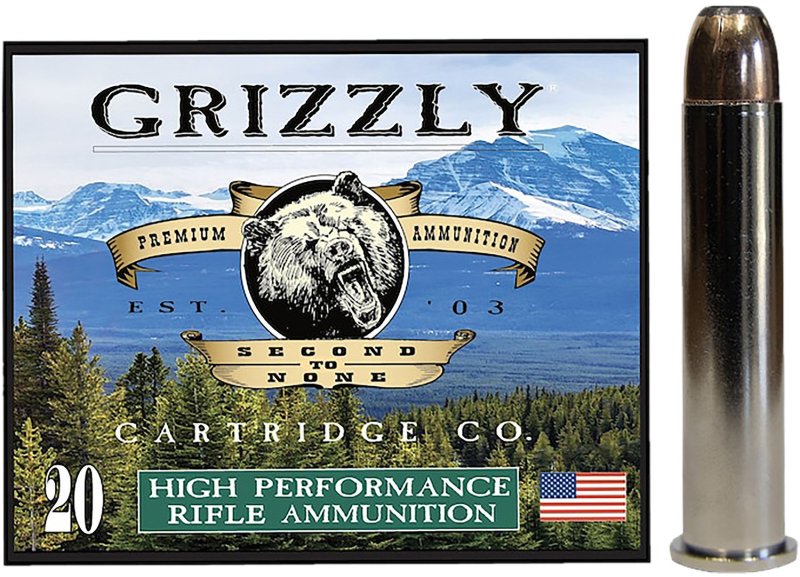 Grizzly GC45/70+P3 45-70Gov+P 350gr Bonded Flat Point Ammo 20/Box