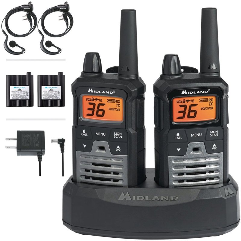 Midland T290VP4 Two-Way Radio 2-Pack 40-Mile Range 22 Channels