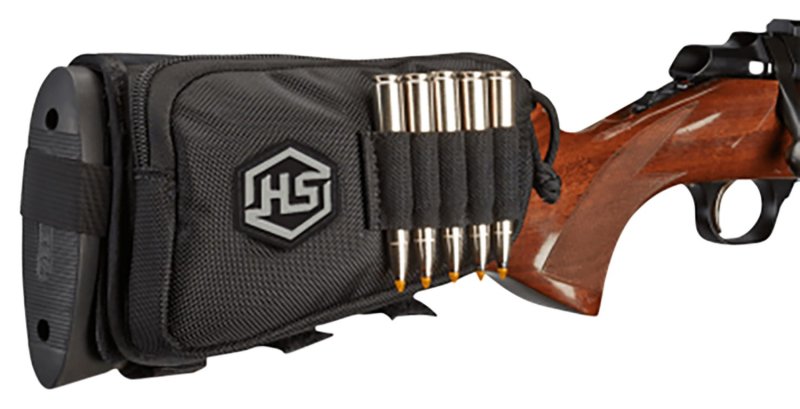 Hunters Specialties 01620 Buttstock Shell Holder 5 Cartridge Black Polyeste