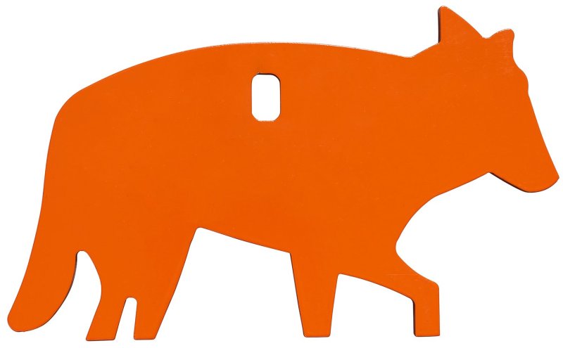 Champion Impact Steel Hanging Animal Targets 1/4 Coyote Orange