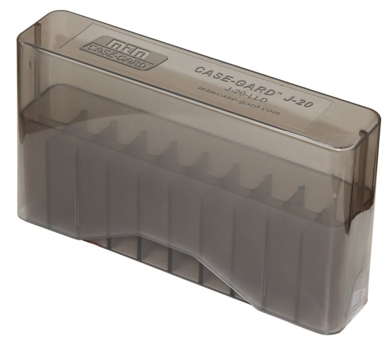 MTM Case-Gard J-20 20 Round Ammo Box Clear Smoke 7mm Rem 260 Rem