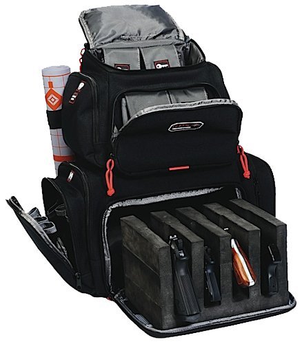 G Outdoors GPS-1711BP Handgunner Backpack 4 Gun Cradle Black