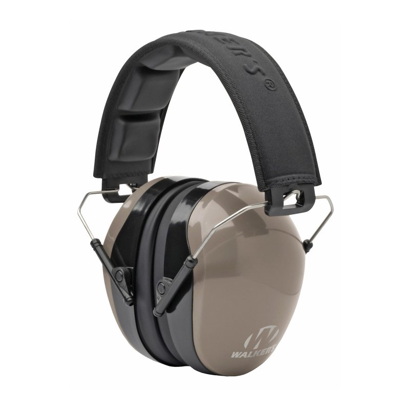 Walker's Game Ear Passive Earmuff Folding Flat Padded Headband Dark Earth