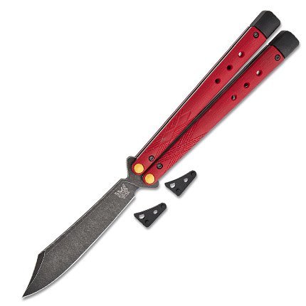 Benchmade 99BK-1 Necron Bali-Song CPM-S30V Ruby Red G10 Scimitar Blade