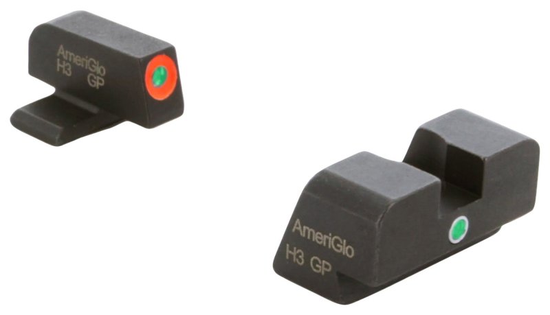 AmeriGlo XD201 i-Dot Night Sight Set Springfield XD Green/Orange Tritium
