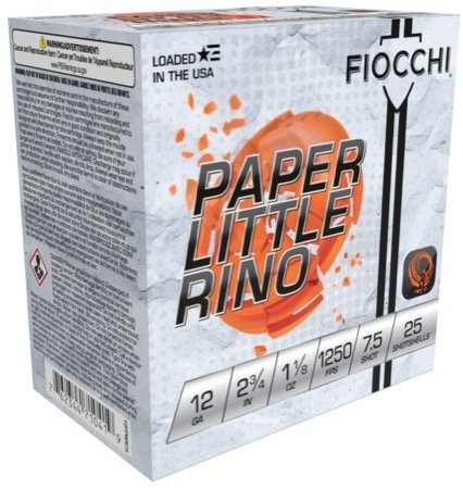 Fiocchi 12FPWR75 12 Gauge 2.75In 1-1/8oz #7.5 Shot 25 Rounds