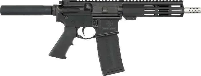Great Lakes GL15223SSPBLK .223 Wylde AR-15 Pistol 7.5" Stainless Barrel