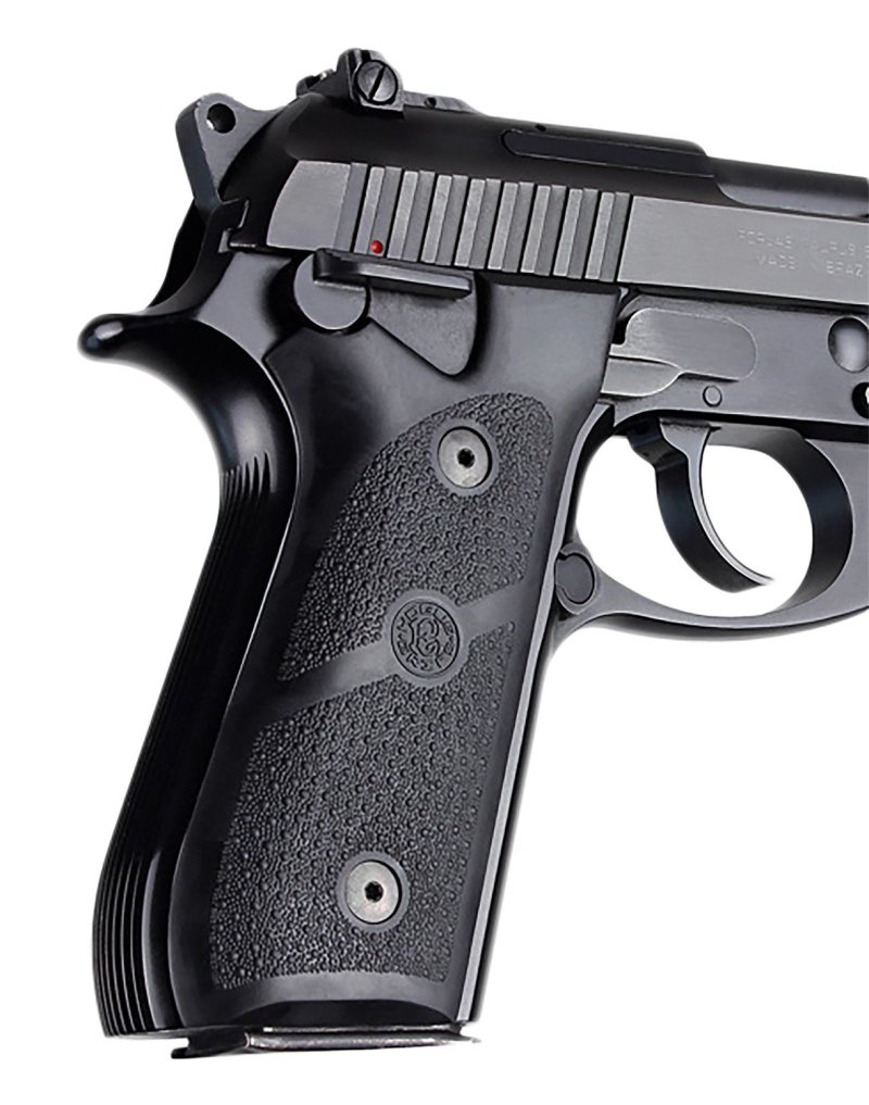 Hogue Grips Rubber Taurus PT99 No Finger Grooves Black