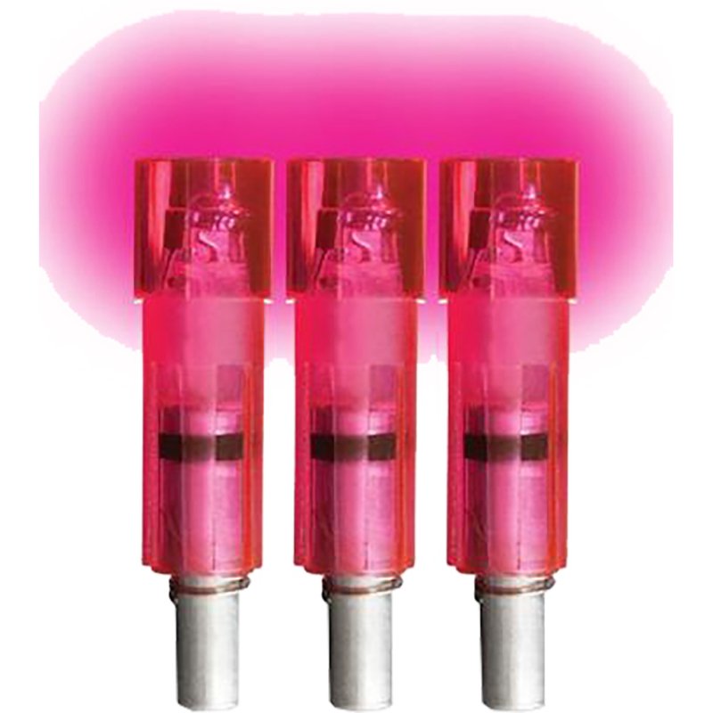 Lumenok EXCF3P Excalibur Lighted Crossbow Nocks Pink Flat 3-Pack