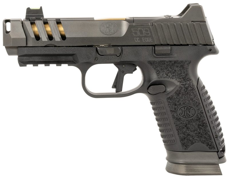 FN 509 CC Edge XL 9mm 4.2 in Black Gray 17 Rd Double-Action Striker-Fired