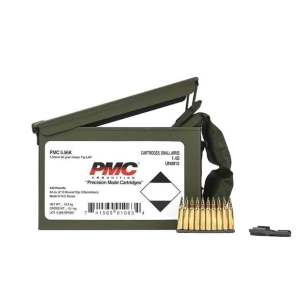 PMC Rifle Ammo 5.56 NATO 62gr Green Tip 3100fps 1680ct