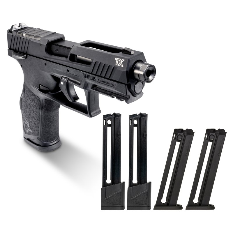 Taurus TX22 Handgun .22 LR 16(3)&22(2)rd Magazines 4.6 Barrel Black Slide/Black Frame T.O.R.O.