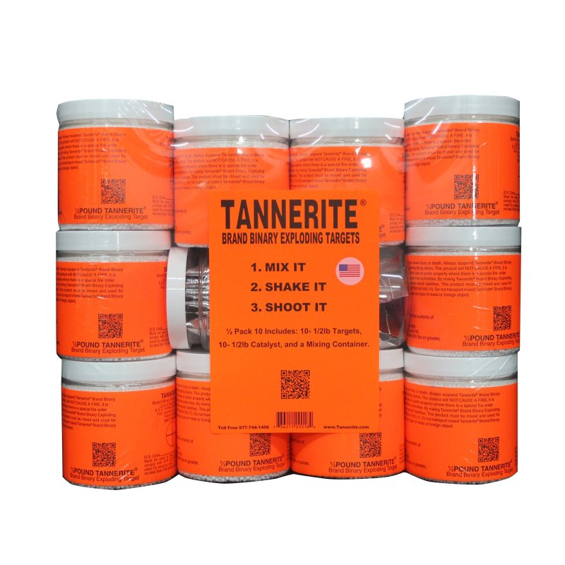Tannerite 1/2 lb Brick Explosive Shooting Targets 10-Pack 651 0.50 LB