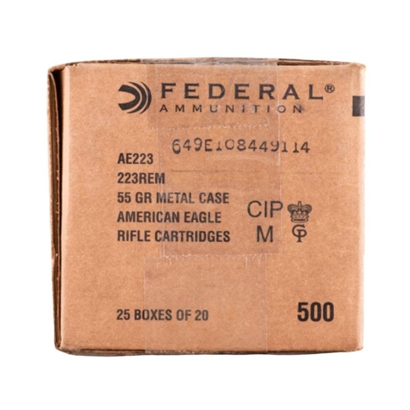 Federal Ammo American Eagle Rifle Ammunition .223 Rem 55 gr FMJ 3240 fps