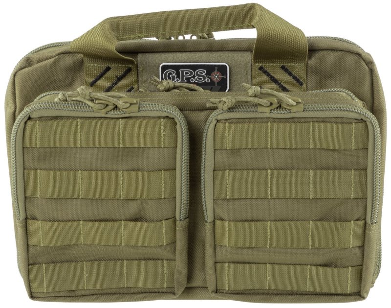 G Outdoors GPS-T1312PCT Tactical Quad +2 Pistol Range Bag Tan