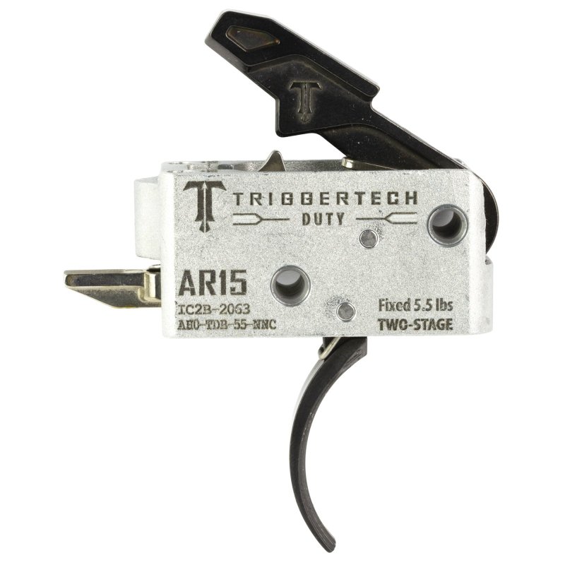 TriggerTech AH0TDB55NNC AR-15 Duty Two-Stage Curved Trigger 5.5 lbs Black