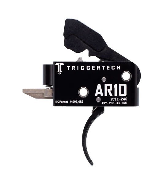 TriggerTech AHTTDB33NNF AR-10 Duty Flat Trigger 3.5 lbs Two-Stage Stainless