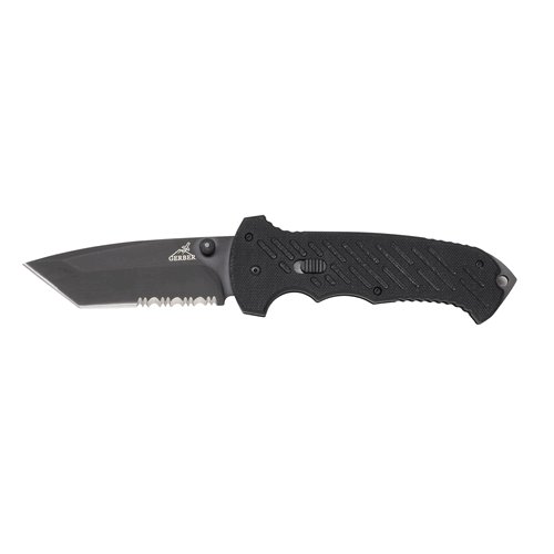 Gerber 06 Fast Assisted Opening Folding Knife Black Pocket Clip