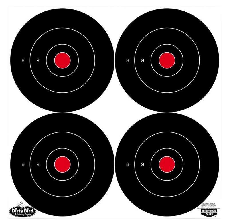 Birchwood Casey Dirty Bird 6" Bullseye Tagboard 100 Per Pkg 35570