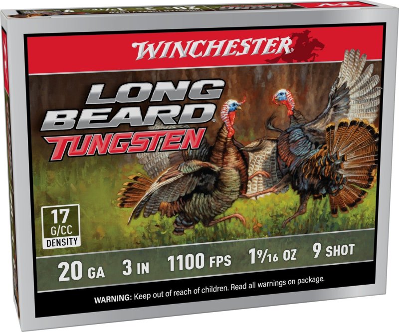 Winchester Long Beard TS17 20GA 3in 1-9/16oz #9 Tungsten 5rd