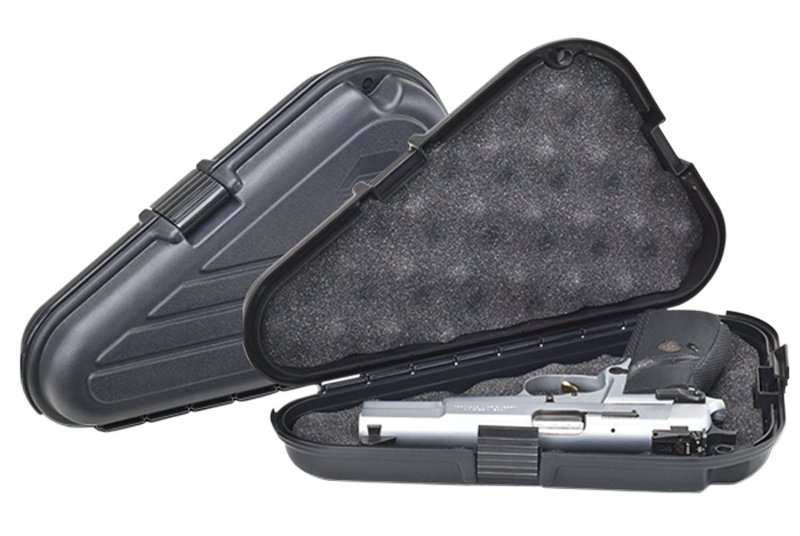 Plano Protector Pistol Case Large Black Polymer 142300 Holds Handgun