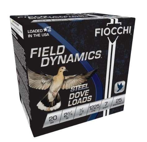 Fiocchi 20DLS7 Field Dynamics 20Ga 2.75" 7/8oz 7Shot 25/Box