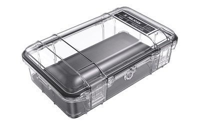 Pelican M60 Micro Case Waterproof Impact-Resistant Black/Clear