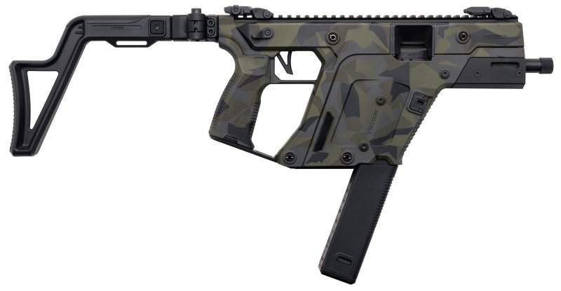 Kriss USA KV10-3SWD00 Vector SBR G3 10mm 5.5" Woodland Delta Camo NFA - Short Barrel Rifle