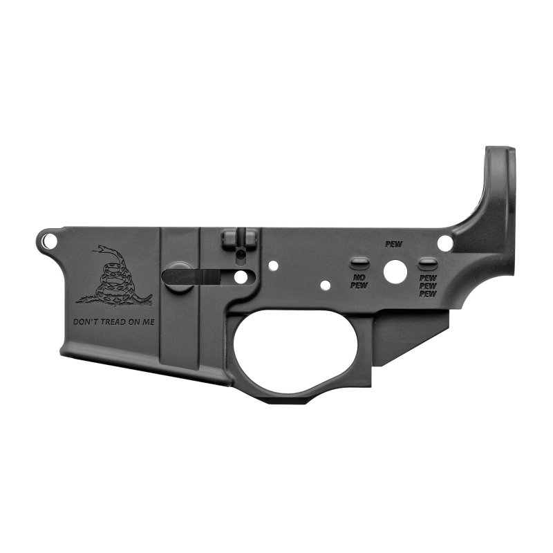 SPIKE'S TACTICAL STRIPPED LOWER GADSDEN FLAG DTOM DON'T TREAD ON ME AR-15
