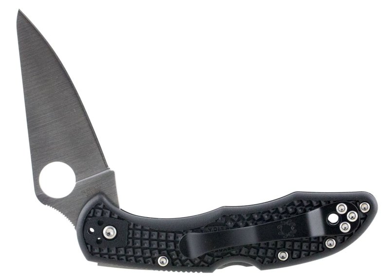 Spyderco Delica C11FPBK 260 Black Flat Ground 2.88 In