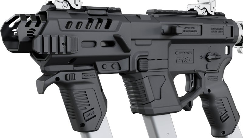 Recover Tactical PIXPMG01 P-IX+MG Metal Front Guard Black w/ Mag Holder