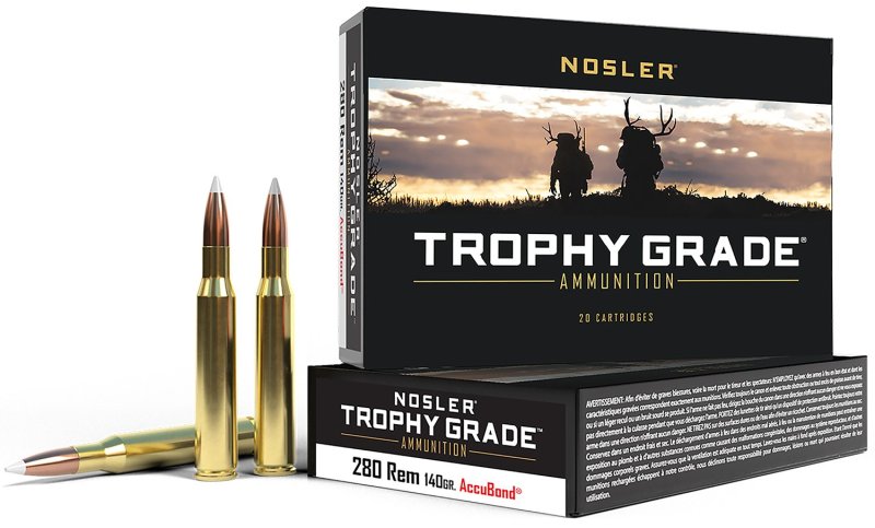 Nosler 48545 .280 Remington 140 Grain AccuBond Brass 20 Rounds