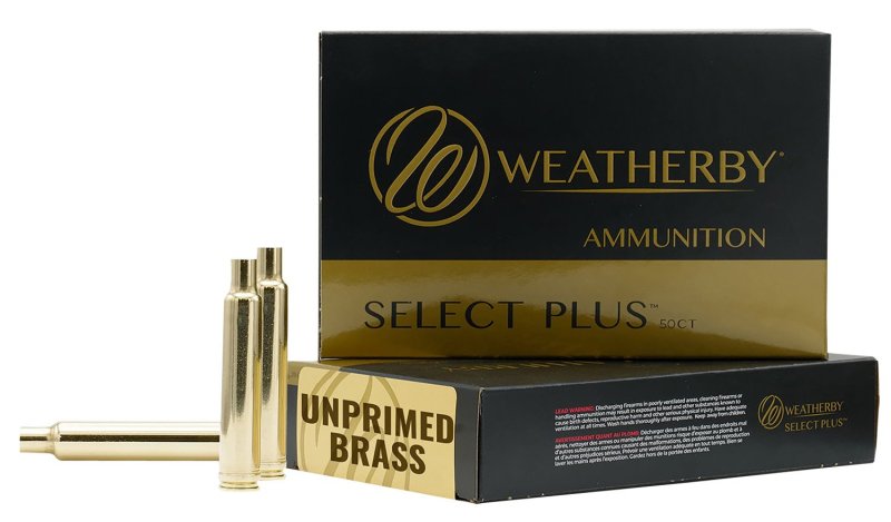 Weatherby Unprimed Brass Rifle Cartridge Cases 7mm BRASS7PRCCT50