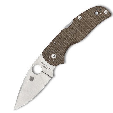 Spyderco Native 5 C41MPCW5 2.95 Inch Brown Canvas