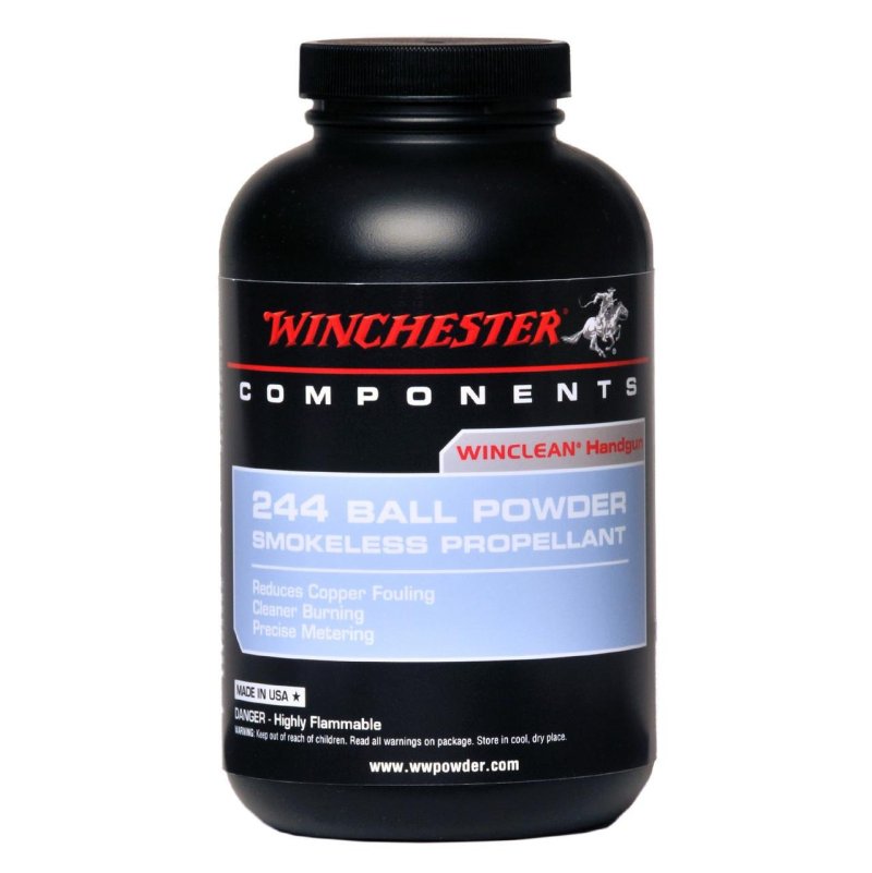 Winchester 2441 Ball Powder for 38 Special, 45 Auto, and 9mm Handgun Loads