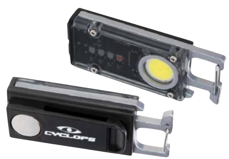 Cyclops Flash Clip 300 Lumens LED Black Keychain Opener