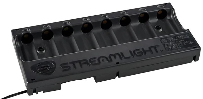 Streamlight 20230 8-Unit Bank Charger Black SL-59/CR123A 12V DC