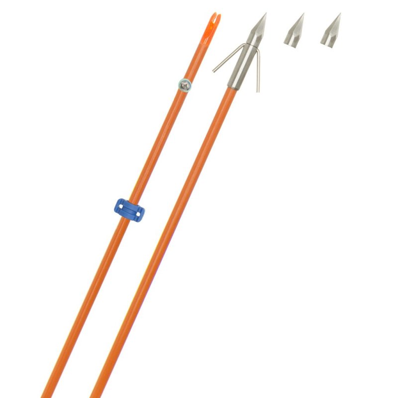 Fin-Finder Raider Pro Bowfishing Arrow 5/16"x32" Orange Big Head