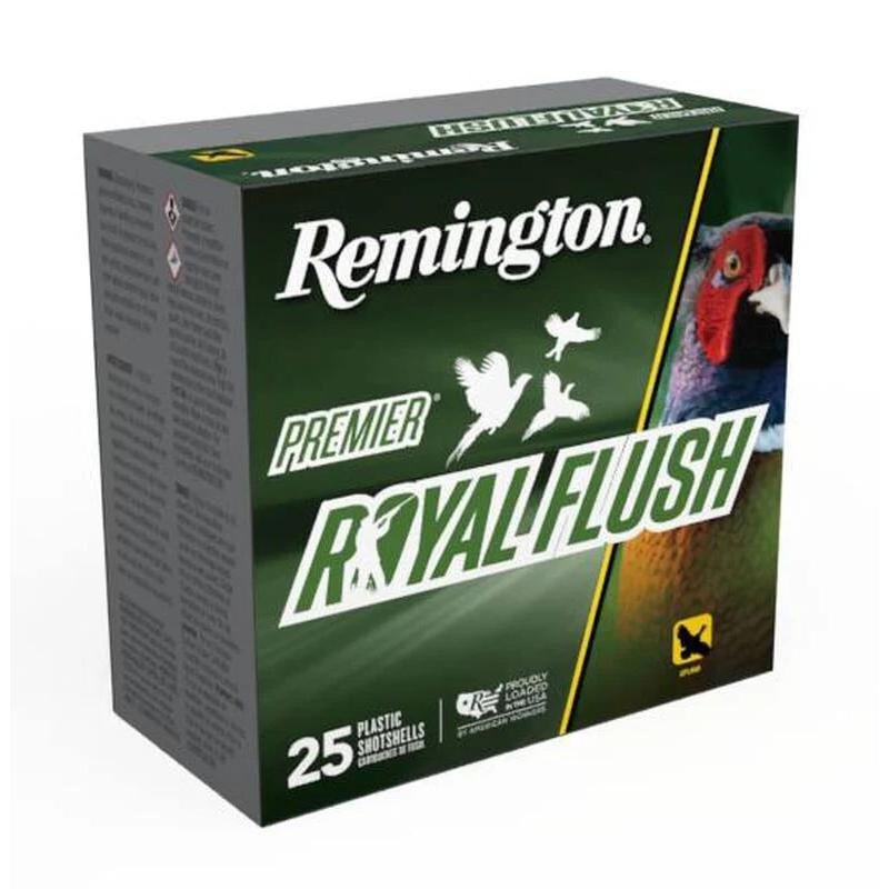 Remington Premier Royal Flush Shotshells 12ga 2-3/4 1-1/4oz 1550 fps #4