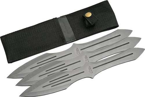 SZCO Rite Edge 211230SL 10" Pro Thrower Knife 3pc Set with Sheath