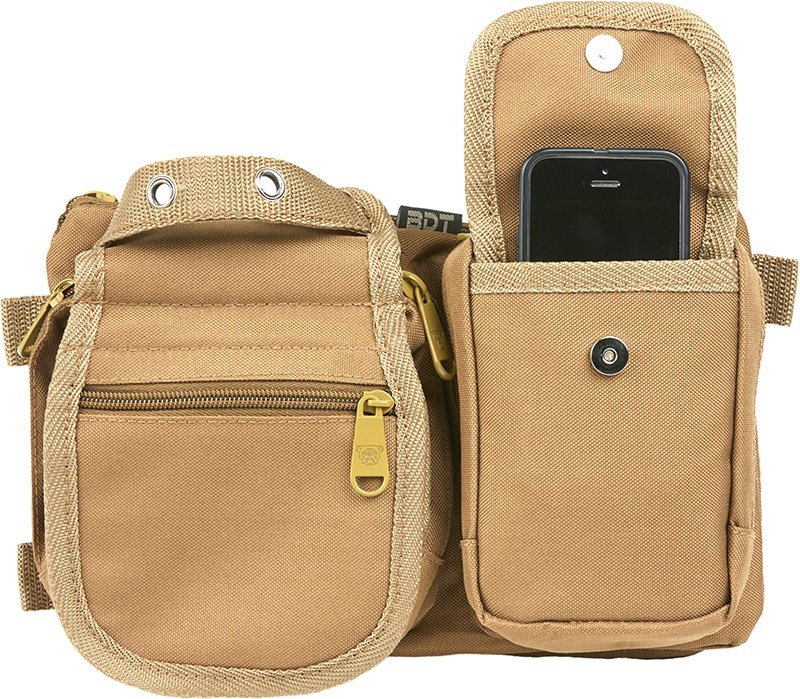 Bulldog BDT403T Deluxe Satchel Go Bag / Waist Pack - Tan