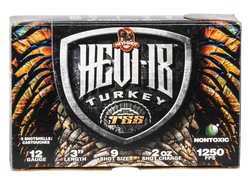 12 Ga Turkey-9 2 oz 3" 5 Rds Hevi-Shot-Environ Metal Shotgun Ammo